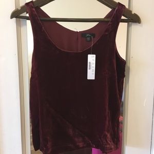 J Crew velvet tank